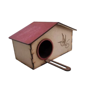 casa nido mdf con división