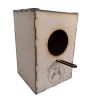 Casa nido mdf cacatua vertical