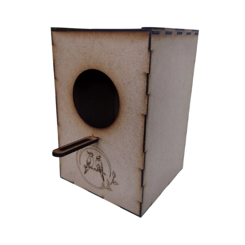 Casa nido mdf cacatua vertical