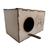 Casa nido mdf cacatua horizontal