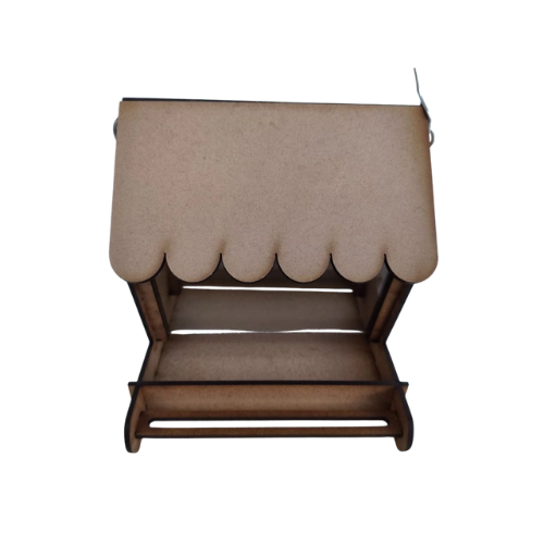 Comedero de pájaro mdf