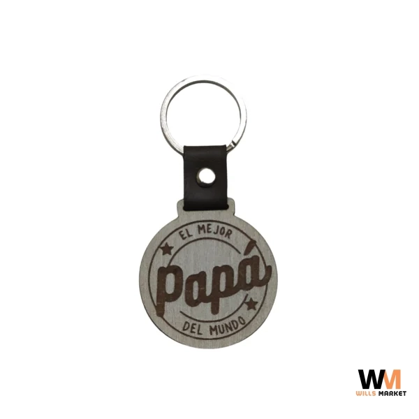 Llavero mdf mejor papá del mundo