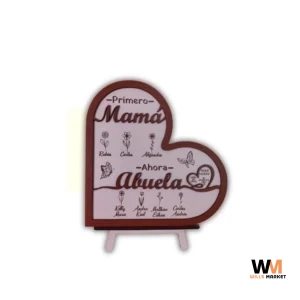 Cuadro en forma de corazon mdf